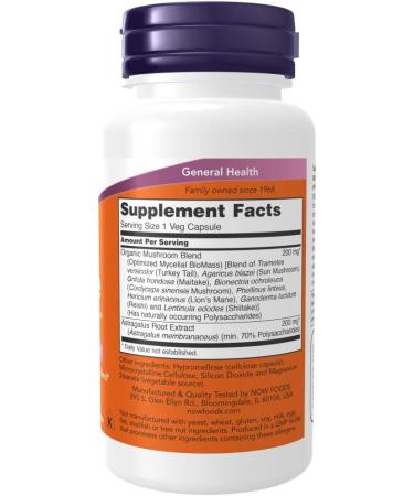 Now Foods Mushroom Immune Renew 90 Veg Capsules - Boost Your Immunity Naturally - Buy Online on GoSupps.com
