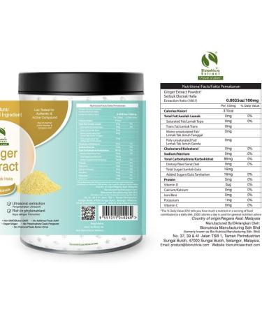 10x Pure 100:1 Ginger standardized extract powder 100g - Buy Online on GoSupps.com