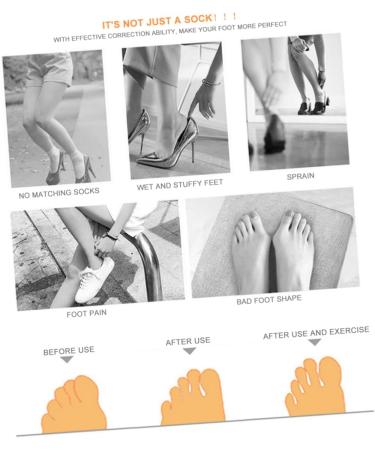 Shop Healeeved Women's Half Socks - Comfortable Cotton Toe Socks for Sandals & Pumps - Invisible Liner & Five Toes Design - Buy Online on GoSupps.com