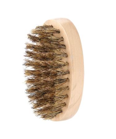 Beard Brush for Men | Soft Bristle Mustache Comb & Oval Bamboo Handle | Perfect Beard Shaping Tool - Buy Online on GoSupps.com