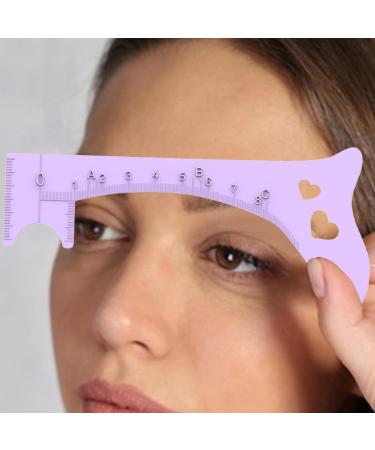 lyanny Eyebrow ruler eyebrow template eyebrow templates for women eyebrow shape ruler quick eye makeup tool reusable eye makeup aid for women and lilac - Buy Online on GoSupps.com