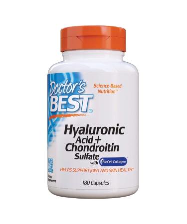 Doctor's Best Hyaluronic Acid + Chondroitin Sulfate 180 Veggie Caps