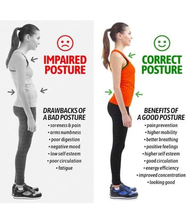 Posture Corrector Adjustable Back Straightener for Pain Relief | X-Large Black Back Brace & Shoulder Support Trainer - Buy Online on GoSupps.com