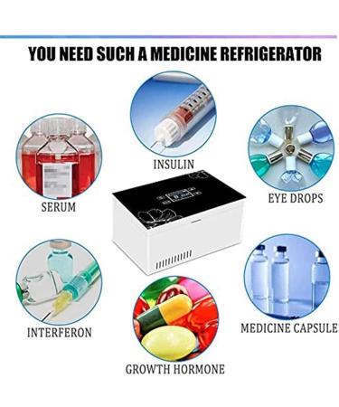 Portable Insulin Cooler HD Display Electric Medicine Travel Cooler Box Constant Temperature 2-8 for Diabetes and Other Diabetic Supplies (Color : 2batteries) - Buy Online on GoSupps.com