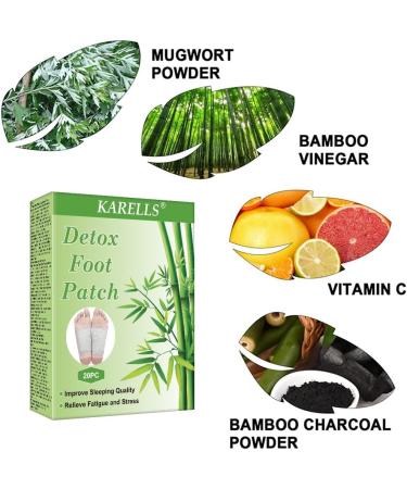 Segminismart Detox Foot Pads - 20PC Foot Care Plaster for Detoxification & Improved Sleep | Tiredness Relief & Healthy Feet - Buy Online on GoSupps.com