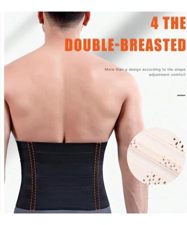 HKDYWTNB Back Brace Lumbar Support Abdomen Shaper Compression Beer Belly Slimmer Stomach Wraps Workout Band Sports Waist Belt Medium Black - Buy Online on GoSupps.com