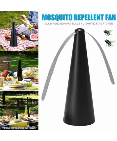 3 Outdoor Multifunctional Fan Leaf flycatchers Automatic Fly Catchers Fly Repellent and Mosquito Repellent Gods Fly Repellent and Mosquito Repellent Fans (Black) - Buy Online on GoSupps.com