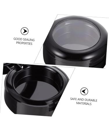FOMIYES 16 Pcs Empty Eye Shadow Box Clear Blush Empty Makeup Containers Makeup Case Travel Cream Sample Blackx2pcs 4.1x3.8cmx2pcs - Buy Online on GoSupps.com