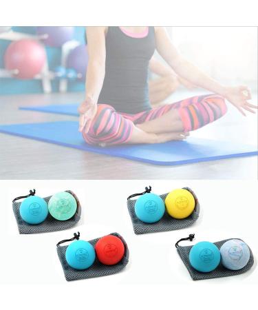 KSONE Lacrosse Massage Ball Set - Deep Tissue Muscle Roller - Hard and Soft Balls with Mini Ball - Blue - Buy Online on GoSupps.com