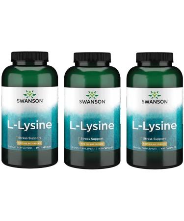 Swanson L-lysine 500 mg 300 Capsules