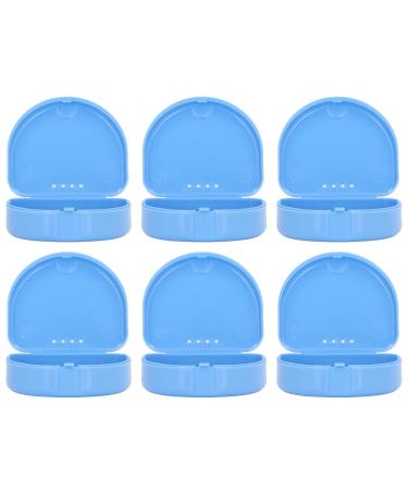 Haofy tooth cattle case retainer container 12-part prosthesis box plastic-to-teeth-dental orthodontic retainer compact storage case
