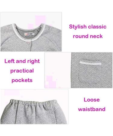 Daily Wear Patient Care Clothes | Easy Wear Cotton Velvet for Postoperative Rehabilitation | Gray XX-Large | Ideal for Hemiplegia & Long-Term Bed Rest - Buy Online on GoSupps.com