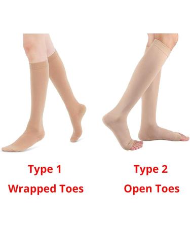 Zmerch Unisex Knee Compression Socks - Varicose Vein Support Stretchy Cooling Black - Buy Online on GoSupps.com