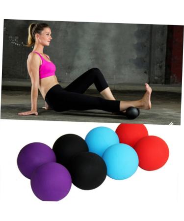 Fomiyes Oltnuss Yoga Peanut Ball | Silicone Massage Ball for Plantar Fasciitis Relief | Double Massage Fitness Tool - Red - Buy Online on GoSupps.com