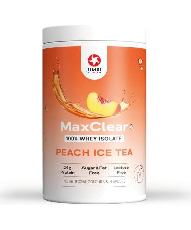 MaxiNutrition MaxiNutrition MaxClear Peach Ice Tea protein iced tea 100% Clear Whey Protein Isolate 420g 80% protein refreshing low calorie no artificial flavors