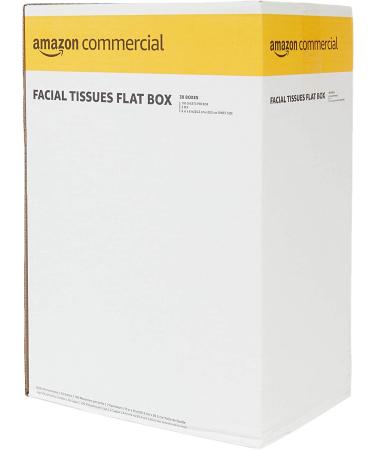 AmazonCommercial 2-Ply White Flat Box Facial Tissue|Bulk for Business|FSC Certified|100 Sheets per Box (30 Boxes )(8" x 8" Sheet) - Buy Online on GoSupps.com