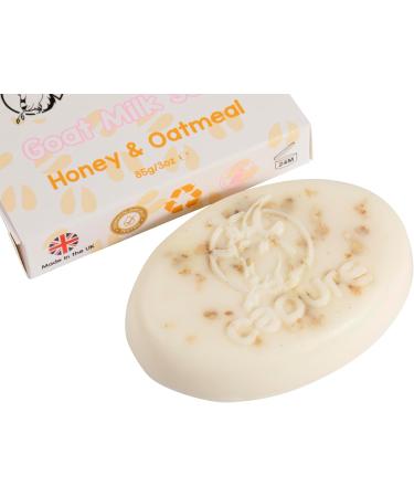 Goat Milk Soap with Honey and Oatmeal (85g/3oz) - Buy Online on GoSupps.com