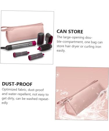 3pcs Portable Travel Hair Dryer Case - Lightweight Storage Bag for Hair Curler - Pink Pouch 35x13x13CM - Buy Online on GoSupps.com