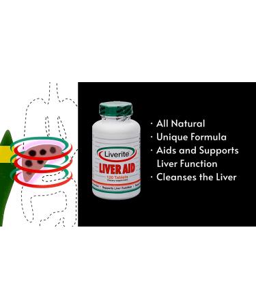 Liverite Liver Aid 2-Pack 120 Tablets (240ct) - Liver Support and Cleanse for Energy Boost - Buy Online on GoSupps.com
