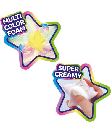 INKEE Foamy Star Bath Bombs for Kids | Set of 2 Star-Shaped Blueberry Scented Creamy Bath Bombs in 2 Colors - Perfect for Fun Bath Time - Buy Online on GoSupps.com