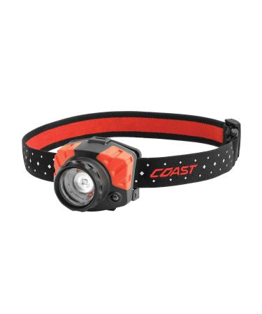 Coast FL85R 700 Lumen Dual Color (White/Red) Focusing Rechargeable LED Headlamp, Rechargeable Battery Included