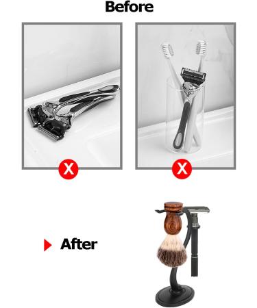SOONHUA Razor Stand Holder for Shaving Brushes & Razors - Essential Accessories for Men s Grooming - Buy Online on GoSupps.com