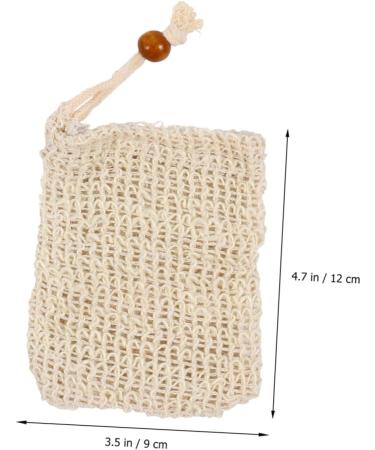 Healeved 6pcs Handmade Soap Storage Bag Drawstring Soap Bag Natural Loofa Mesh Soap Bag Sisal Soap Bag Shower Foaming Mesh Exfoliating Loofah Pouch Toilet Bath Plant Mesh Bag Cotton Linen - Buy Online on GoSupps.com