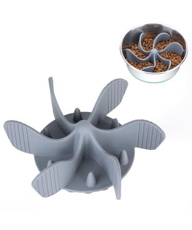 Keegud Slow Feeder Dog Bowls Insert 36 Octopus Suction Cups Super Firm Slow Eating Dog Bowl Cuttable for Large Breed and Medium Size Dog Compatible with Regular and Elevated Dog Bowls Spiral