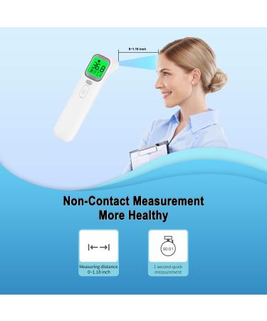 Heal-Check 4-in-1 Digital Infrared Thermometer - Non Contact Forehead & Ear Thermometer for Adults, Kids, Baby - Fever Alarm, One Second Reading, 40 Memories - Buy Online on GoSupps.com
