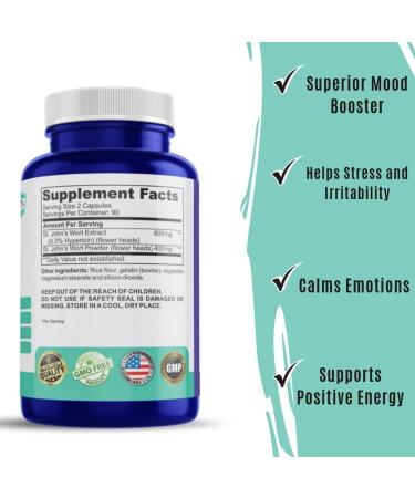 Premium St. John's Wort Supplement - Natural Mood Support | [Brand Name] - Buy Online on GoSupps.com