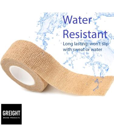 Self Adhesive Bandage Wrap - 5 Yards Breathable Cohesive Bandages for Sports Injuries Ankle Knee & Wrist Sprains (6 Pack Tan) - International Shipping Available - Buy Online on GoSupps.com
