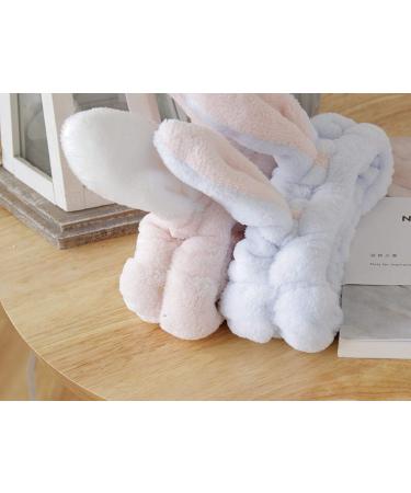 Bouti1583 Women's Soft Flannel Bunny Ear Headband 2 Pack - Buy Online on GoSupps.com