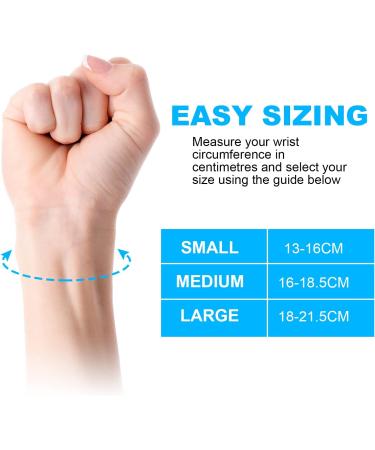 AOOWU Adjustable Wrist Support Brace with Metal Splint - Pain Relief for Carpal Tunnel, Sprains, Tendonitis - Breathable Design - L Left - Buy Online on GoSupps.com