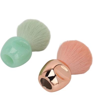 Soft Fluffy Hair Cosmetic Beauty Brush with Strong Powder Grasping Power Accurate Coloring Delicate Looking. Perfect for Loose Powder Blusher. Rose Gold Light Green - Buy Online on GoSupps.com