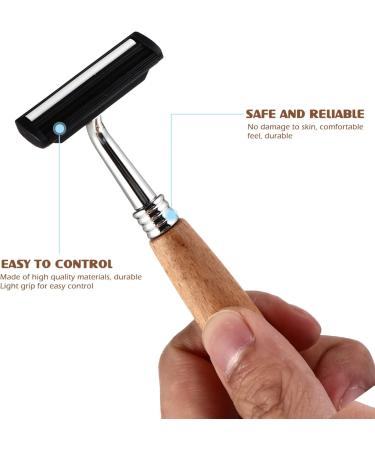 Frcolor 8PC Bartschneider Gift Blades - Friendly Razor Griff for Men & Women | Wood Color Removal Friseur | Stainless Steel Manual Razors (13x4cm 2 Pcs) - Buy Online on GoSupps.com