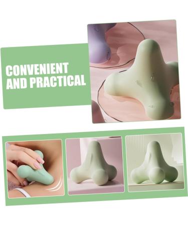 Hapinary Massage Fitness Ball | Relieve Pain & Soothe Muscles - TPE Gymnastics & Massage Tool (7.5cm) - Green - Buy Online on GoSupps.com