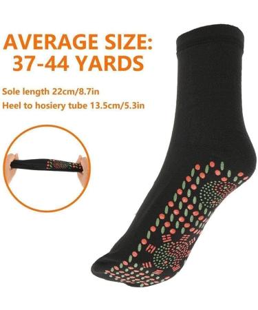 Men & Women Winter Self-Heating Magnetic Turmaline Socks | Comfortable Warm Foot Care & Massage Therapy - Buy Online on GoSupps.com