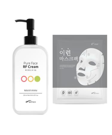 Botem Pure Face RF Cream + E-Run Hydrating & Firming Sheet Mask Set