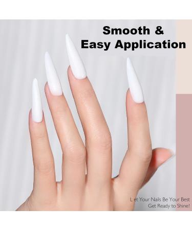 White Nail Polish - Milky White Gel Nail Polish - 15ml French Manicure Nail Polish - Clear Nude Soft Sheer White Gel Polish - White Nail Varnish for Women DIY French Manicure - Buy Online on GoSupps.com