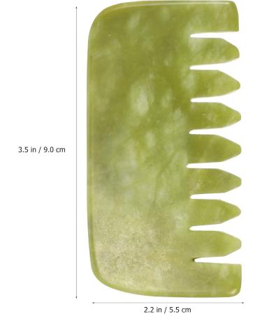 EXCEART Massage Comb Set - 4pcs Jade Gua Sha Scraping Massagers | Natural Jade Stones for Body Massage & Relaxation - Buy Online on GoSupps.com