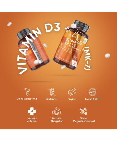 Buy Vitamin D3 K2 2000 IU - 365 Vegan Tablets | Natural Lichen Source | 2-Year Supply | Weightworld - Buy Online on GoSupps.com