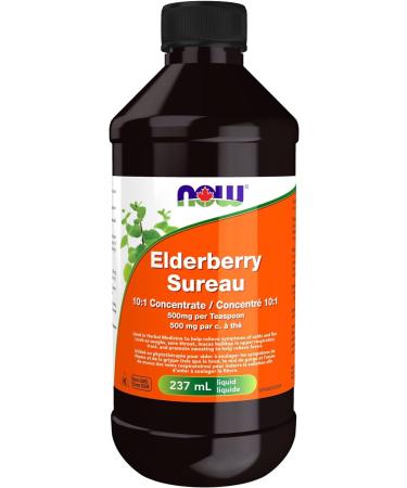 NOW Supplements Elderberry 10:1 Concentrate Liquid 237mL