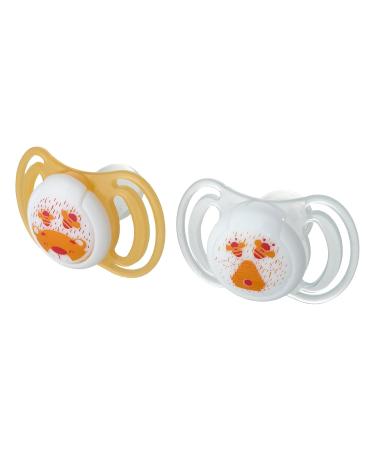 Neobaby Light Pacifier with Anatomical Silicone Lid - 2 Pack (12+ Months) - Orange | Optimal Comfort & Safety for Baby - Buy Online on GoSupps.com