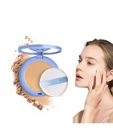 GAGK Pressed Powder GAGK Matte Perfection Pressed Powder Oil Control Face Pressed Powder Silk Soft Mist Powder Matte Smooth Setting Powder Waterproof And Long Lasting (03#Pure Beige)