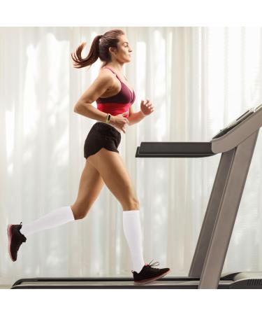 Shop QKURT 4 Pairs Compression Stockings for Men & Women | Athletic Knee Socks Support | Multi-Colored S-M - Buy Online on GoSupps.com