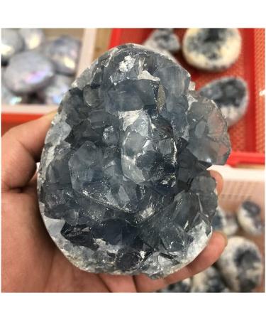 Natural Crystal Rough Home Decor Natural Celestite geode Quartz Cluster Specimen Blue Spar Hole Geode Gemstone Soothing Crystal Household Natural Stones (Size : 1250-1500g) - Buy Online on GoSupps.com