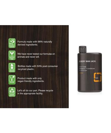 Every Man Jack Citrus 2-in-1 Shampoo + Conditioner Twin Pack - 27oz - Buy Online on GoSupps.com