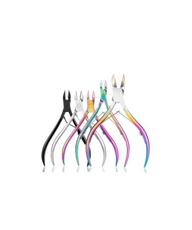 UNbit Nail Clipper Stainless Steel Professional Remover Scissors Finger Care Manicure Nail Clipper Dead Skin Special Nail Scissors Tools 5pc