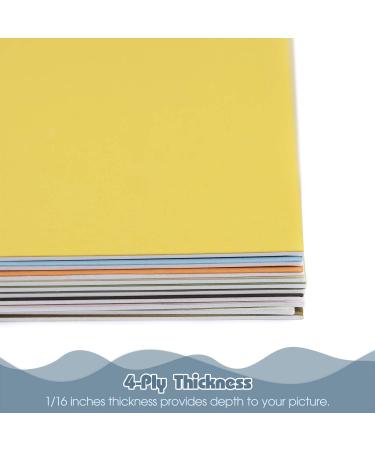 Pack of 25 8x10 Multicolor Uncut Mat Boards for Photos Frames - Acid-Free White-Core by Golden State Art - Buy Online on GoSupps.com