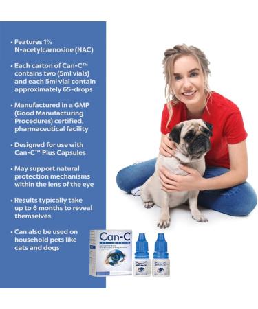 Can-C Eye Drops with EZ Drops Reflective Applicatory Strips - Antioxidant Lubricant Eye Drops (2 Count) - Buy Online on GoSupps.com